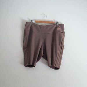 ADIDAS | BROWN COTTON BIKER SHORTS